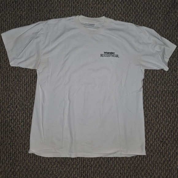 Wrangler Other - Vintage Wrangler Rugged Wear Men's White Tee